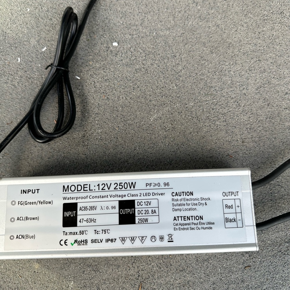 12V 250W LED Driver